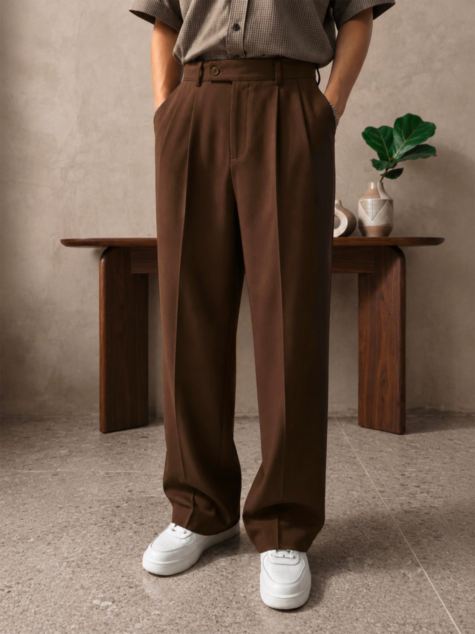 BROWN GRAVITY PANTS