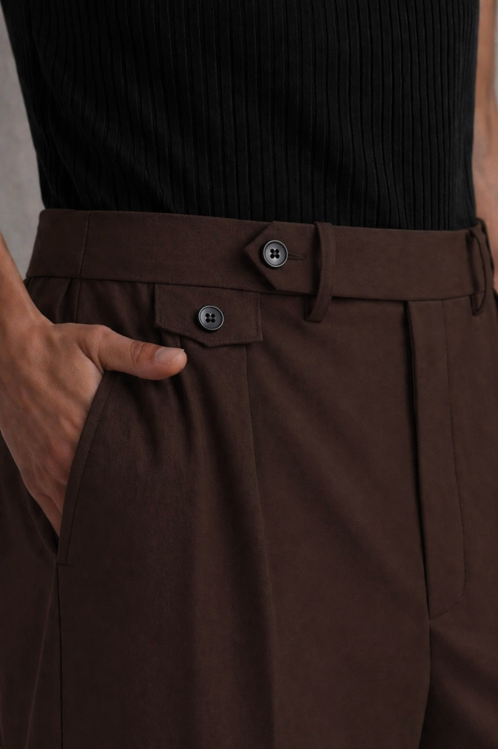 COFFEE BROWN GURKHA PANTS