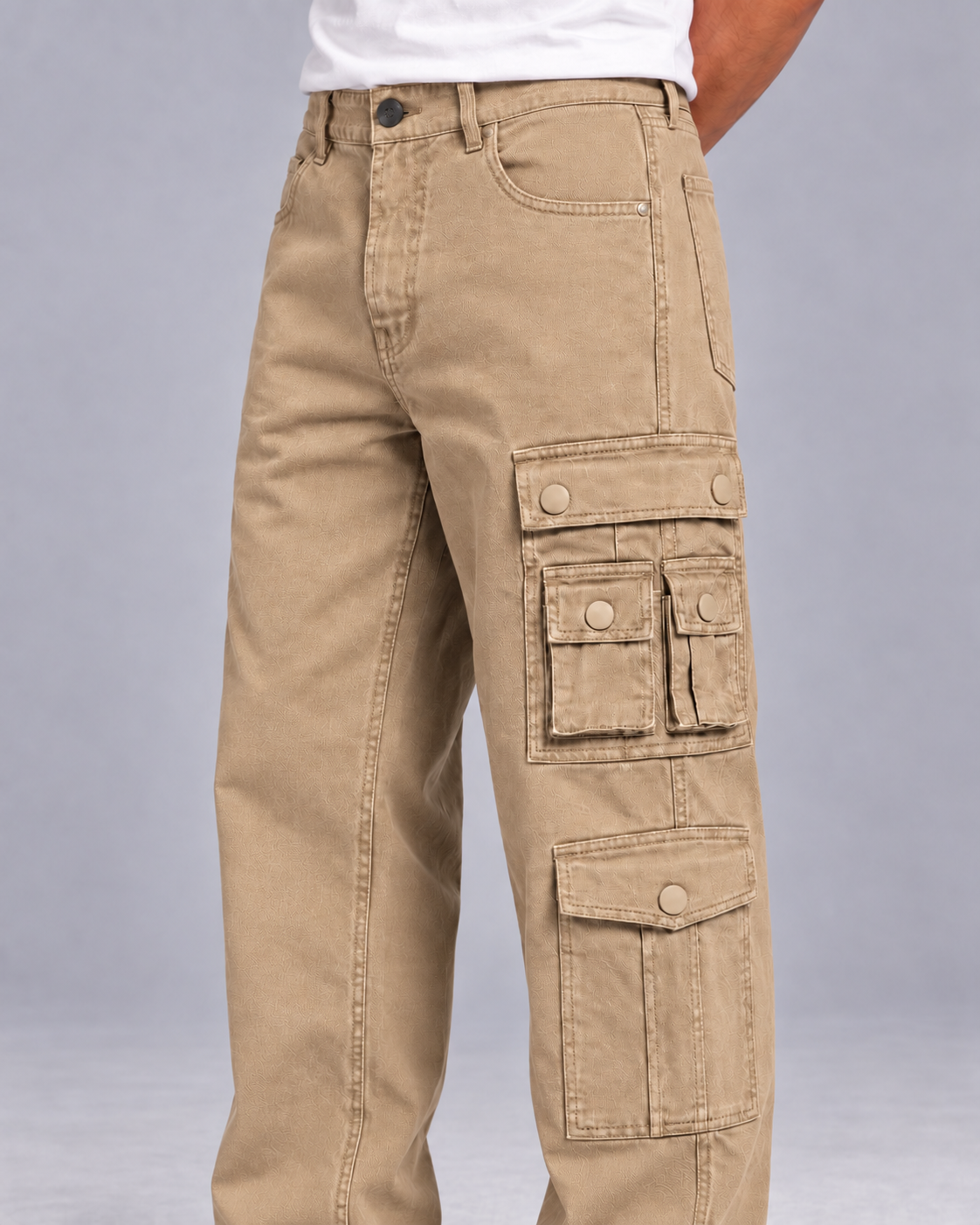 LIGHT BROWN TWELVE POCKET DRIFT CARGO