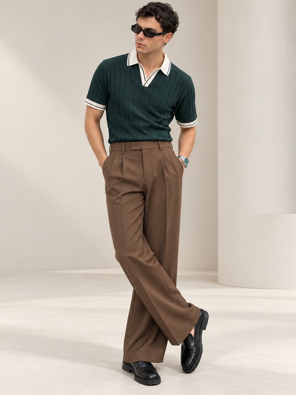 BROWN UPGRADED KOREAN PANTS