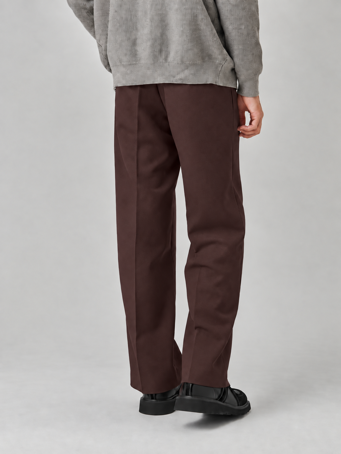 DARK BROWN  FORMAL KOREAN PANTS