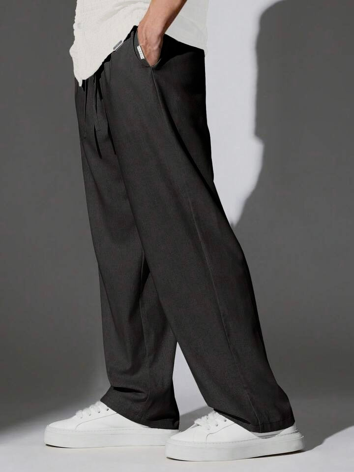 Black Korean Linen Pants