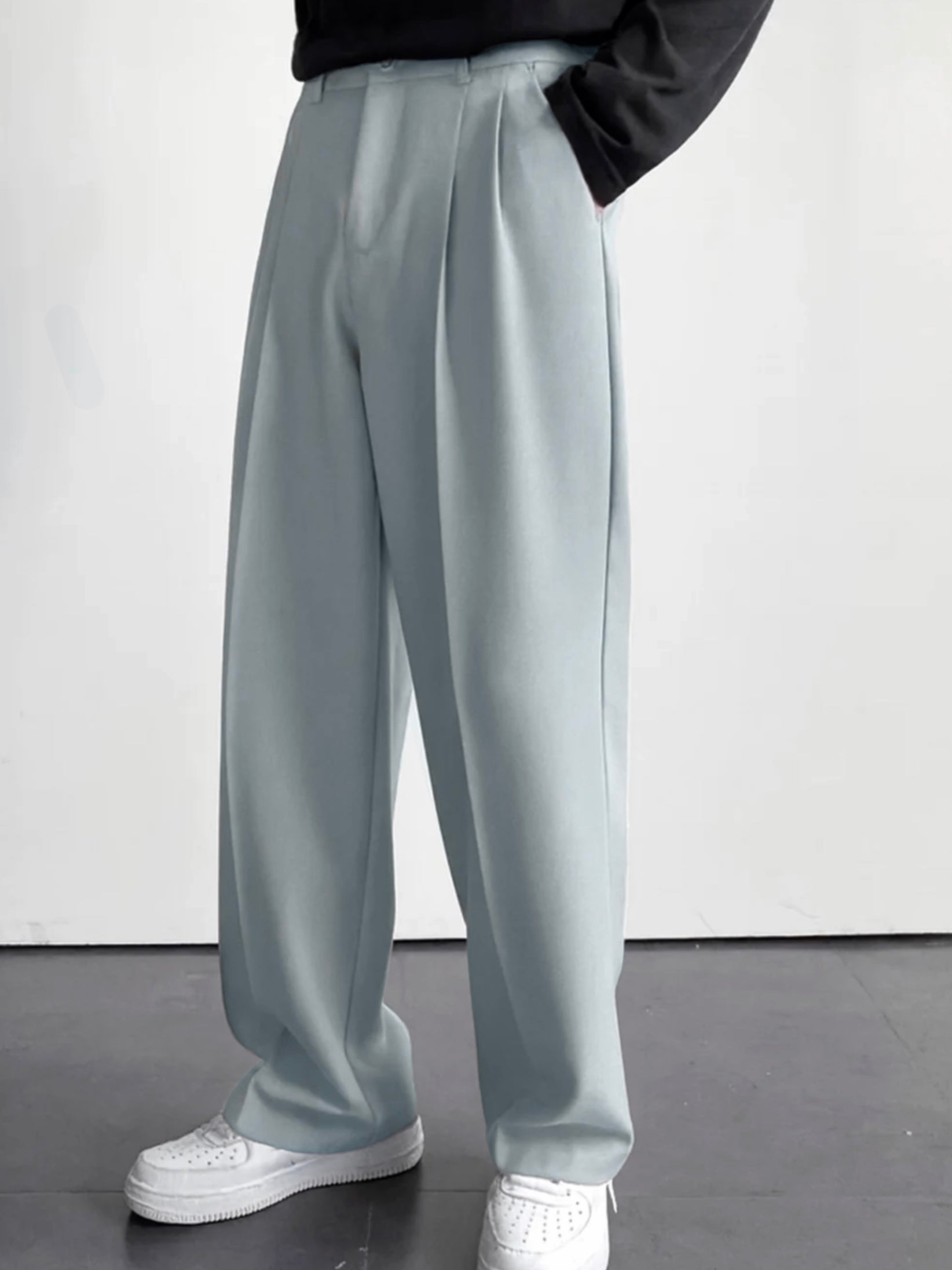 FROST GREY KOREAN PANTS