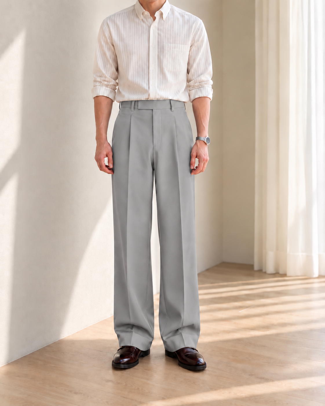 LIGHT GREY PRIME JAPANESE PANTS