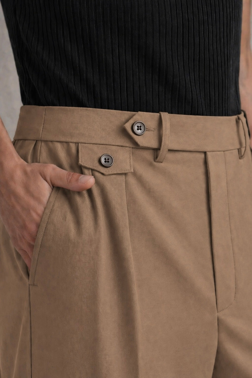 CAMEL BROWN GURKHA PANTS