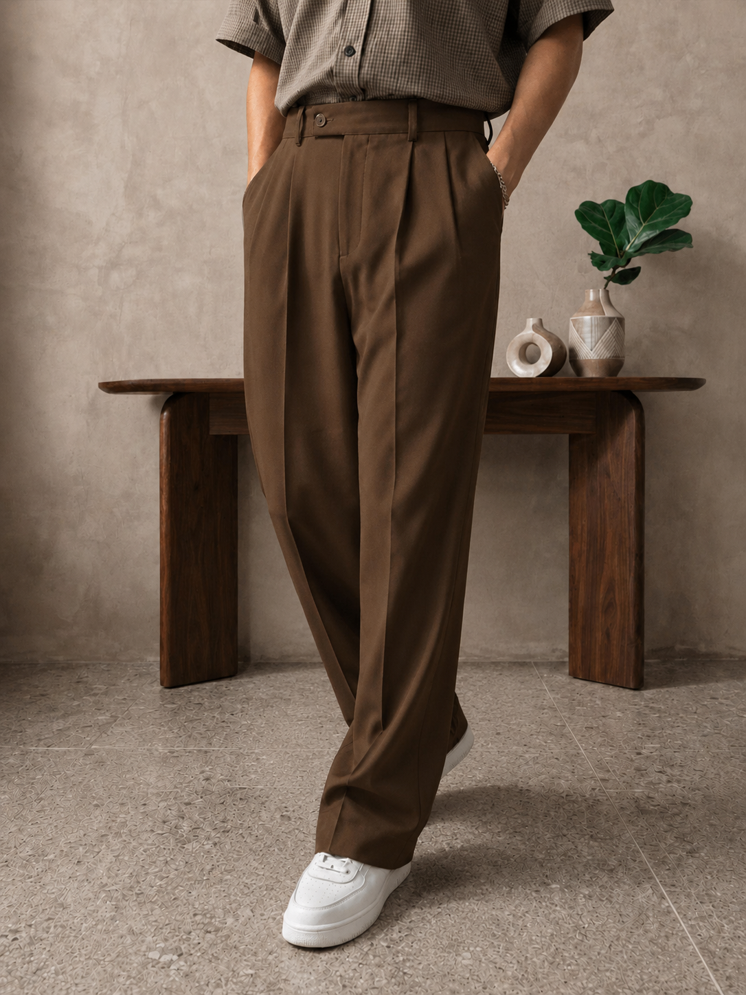LIGHT BROWN GRAVITY PANTS