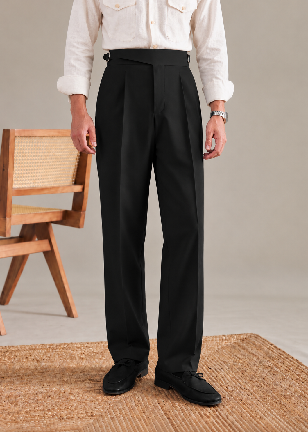BLACK ITALIAN PANTS