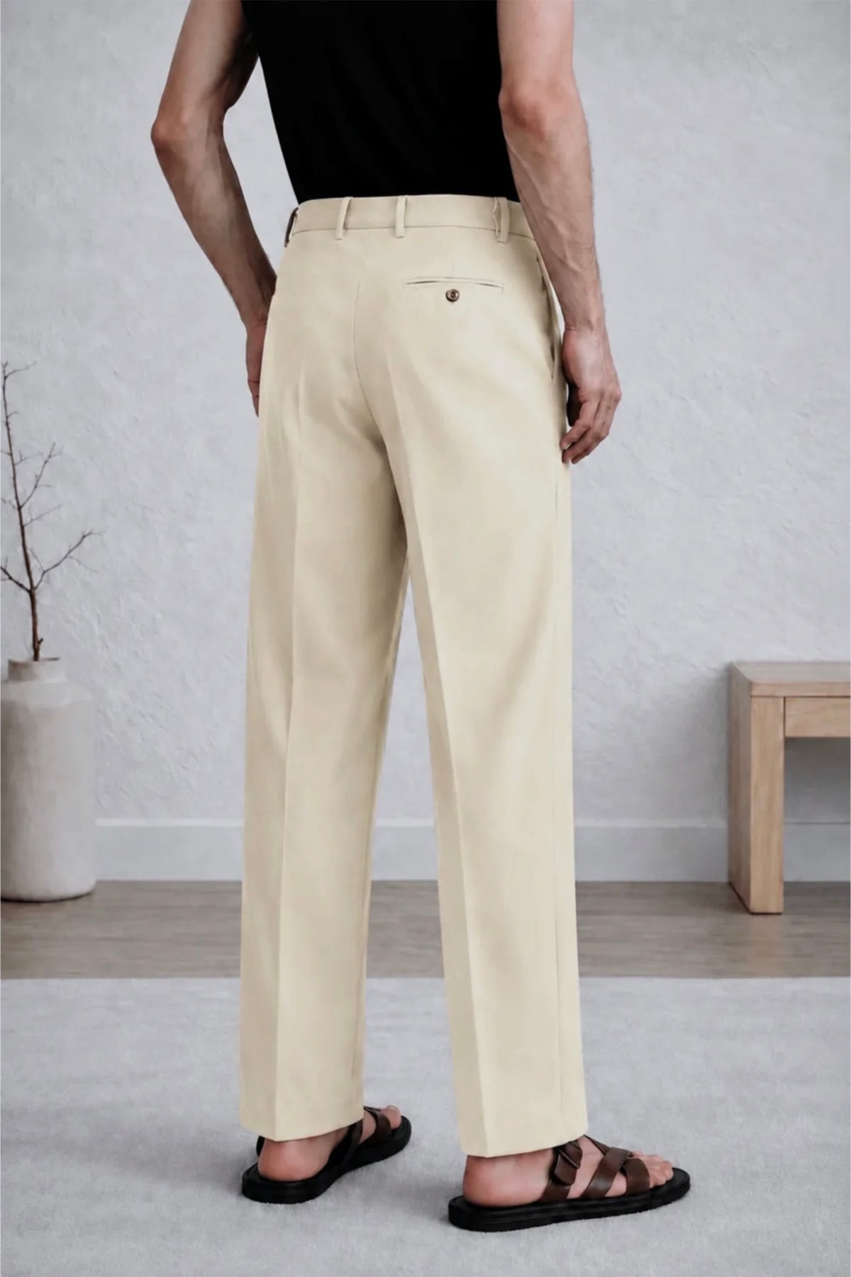 BEIGE GURKHA PANTS