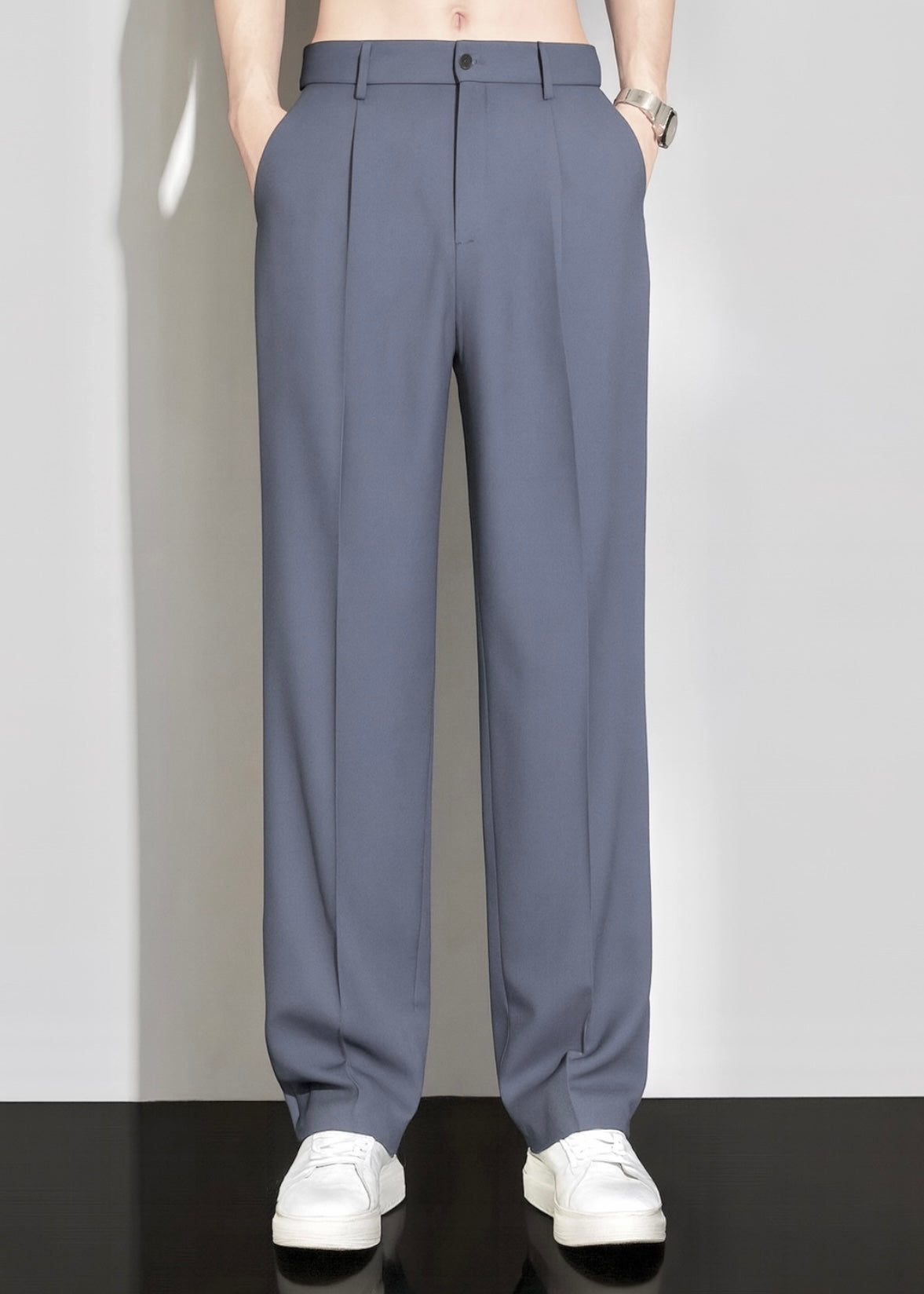 MATTE GREY JAPANESE PANTS