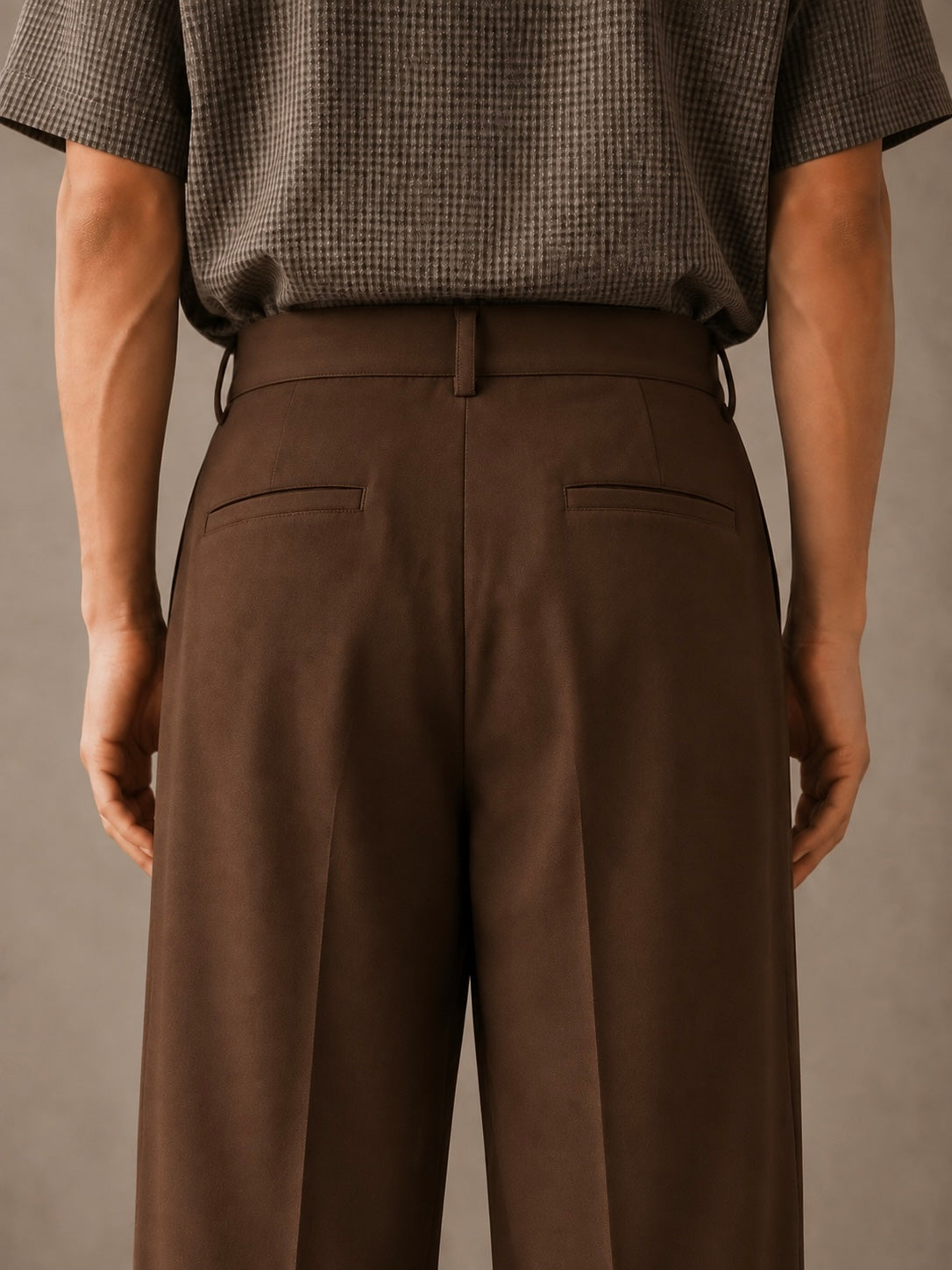 BROWN RELAXED GRAVITY PANTS
