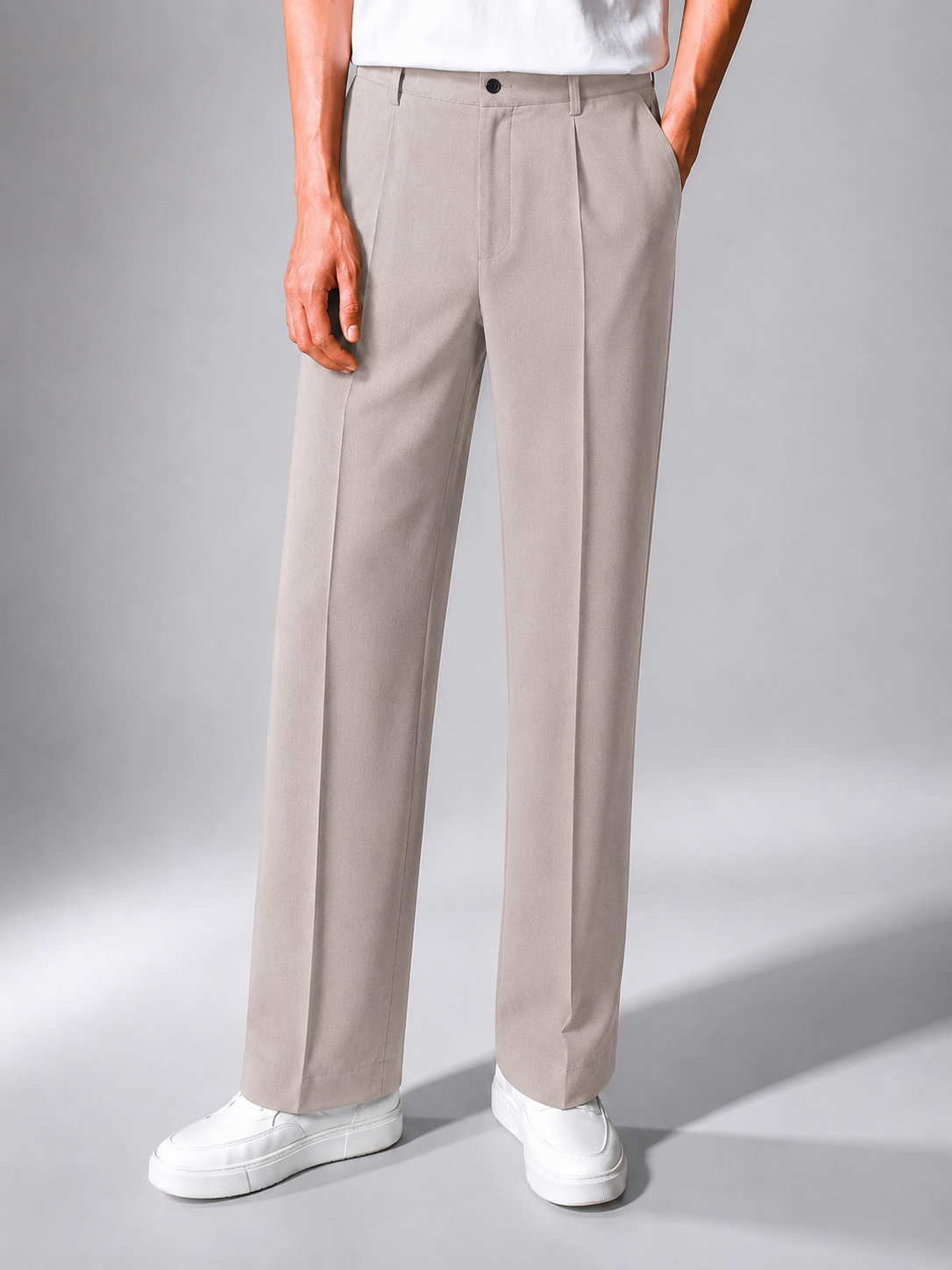 PEBBLE GREY JAPANESE PANTS