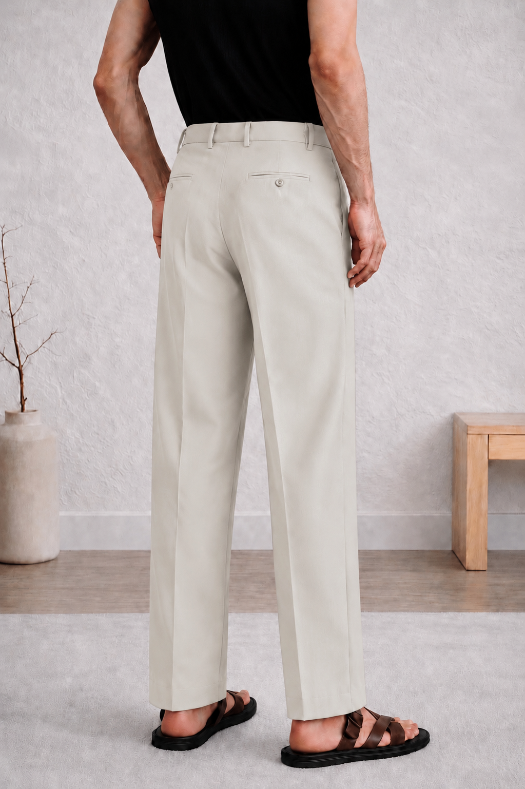 IVORY GURKHA PANTS