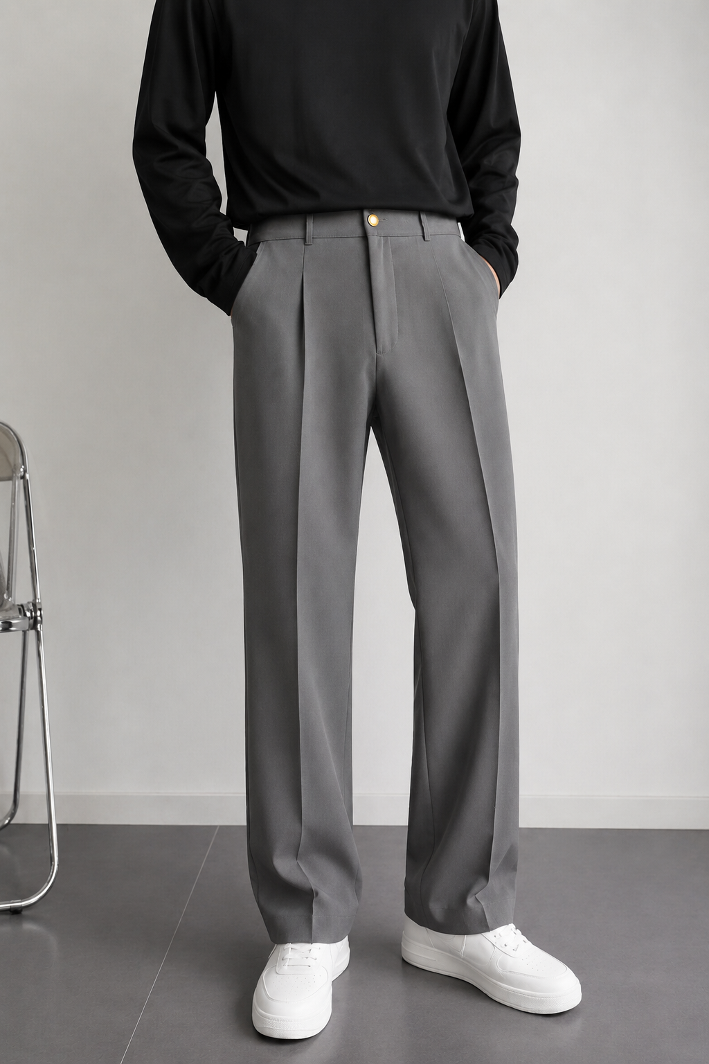 STONE GREY JAPANESE PANTS