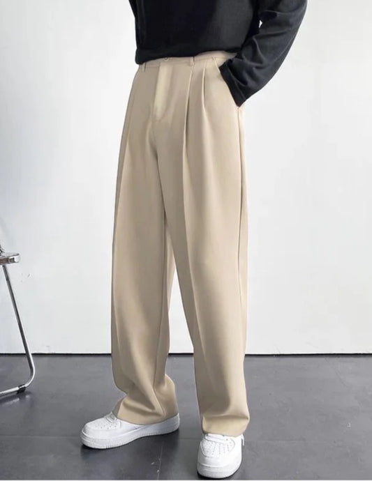 Beige korean pants